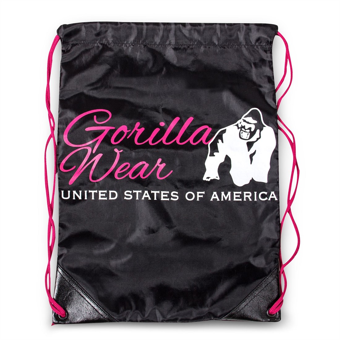 Gorilla Wear Drawstring Bag Black Pink