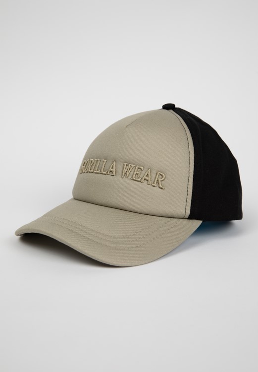 Sharon Ponytail Cap - Beige/Black-3