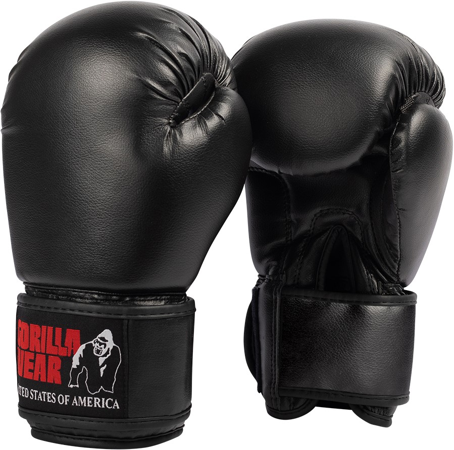 Mosby Boxing Gloves - Black - 8oz Gorilla Wear