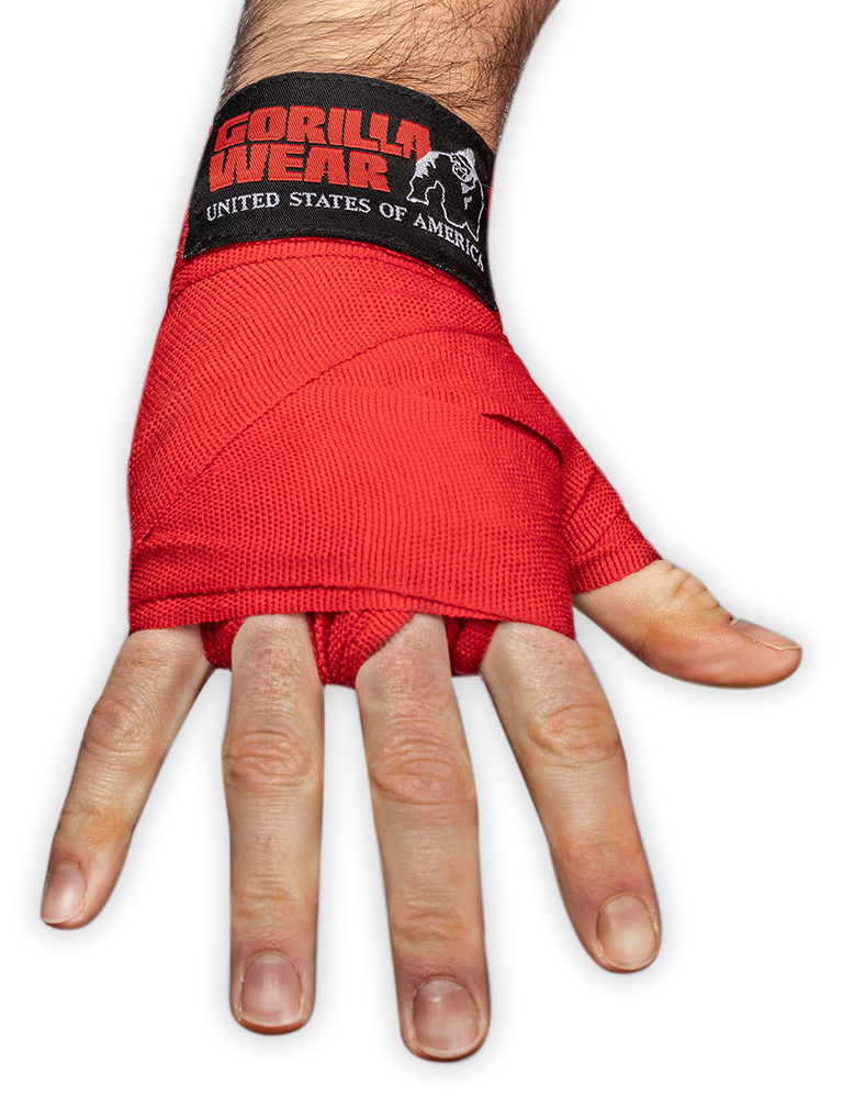 Boxing Bandage Rood 2.5m / 98 inch Gorilla Wear