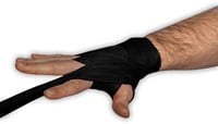 boxing hand wrap black