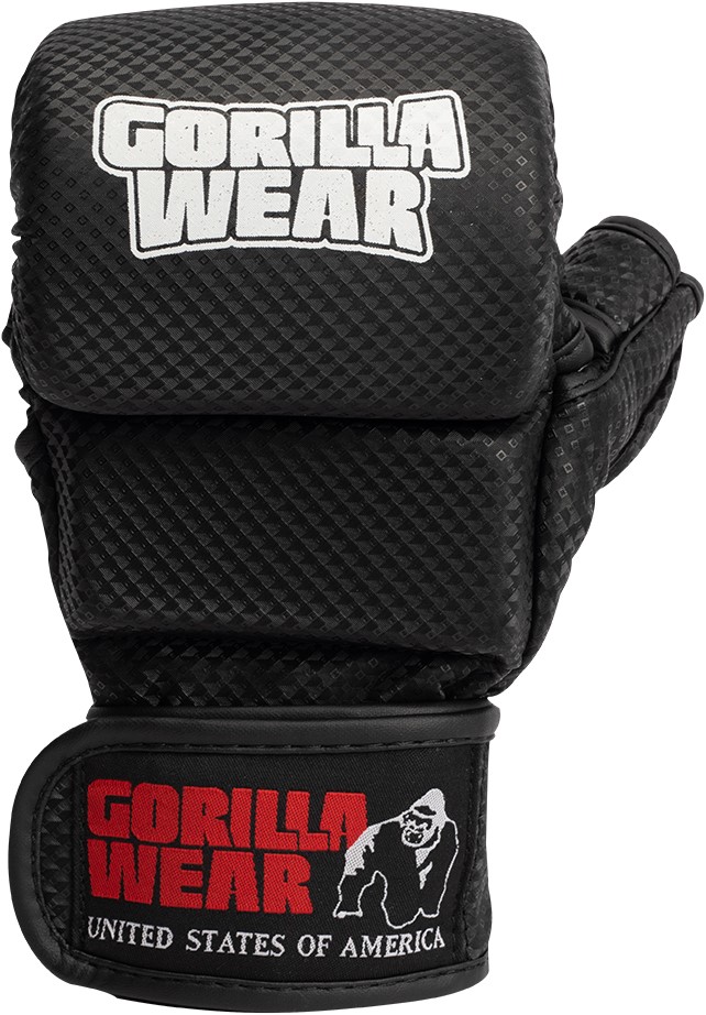 Ely MMA Gloves - Black/White Gorilla Wear