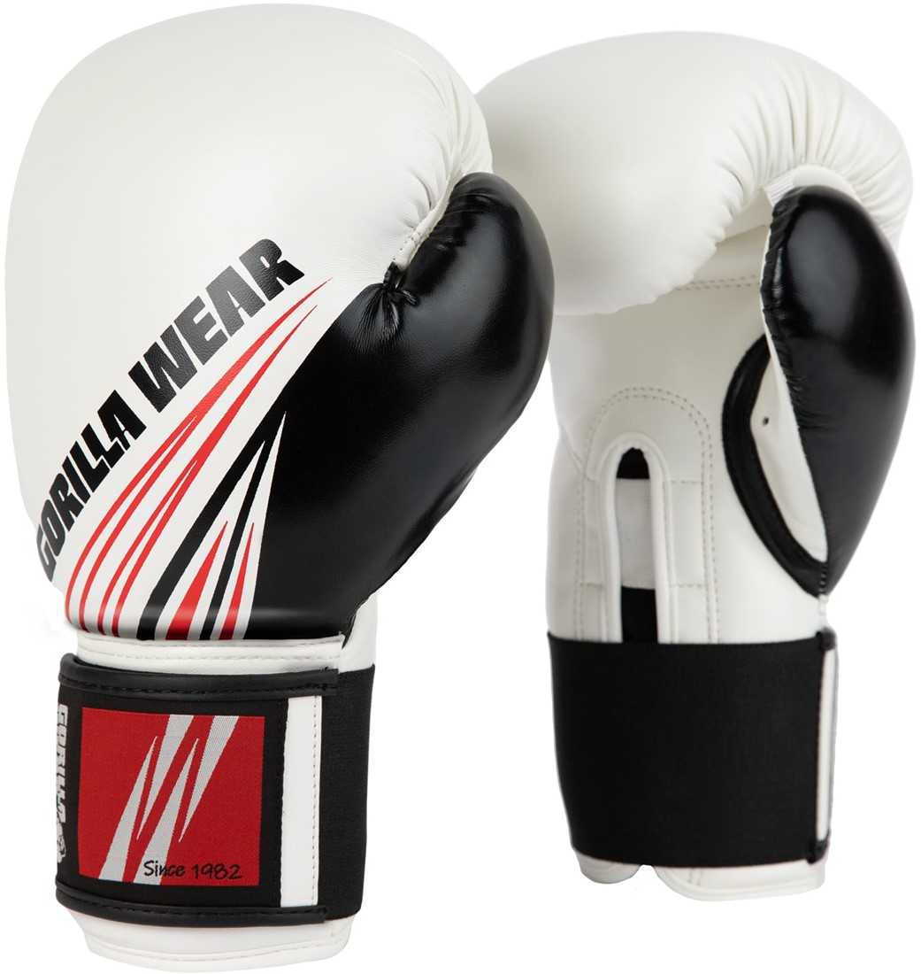 Yakima Boxing Gloves - White - 10oz Gorilla Wear