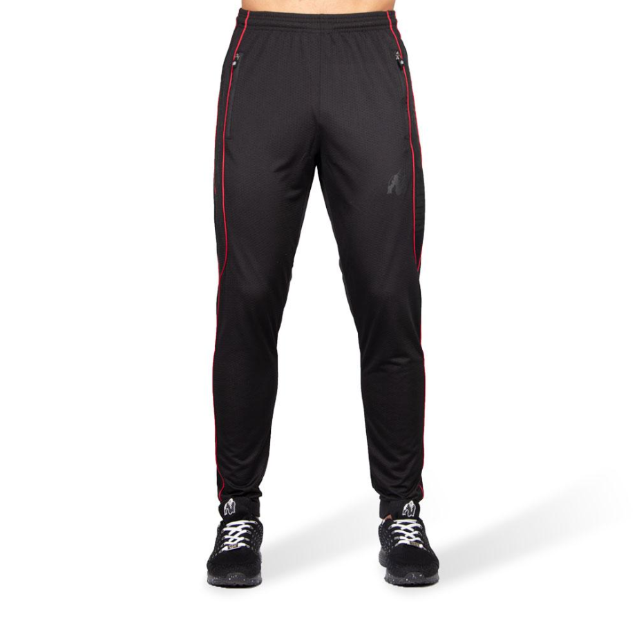 Branson Trainingsbroek - Zwart/Rood Gorilla Wear