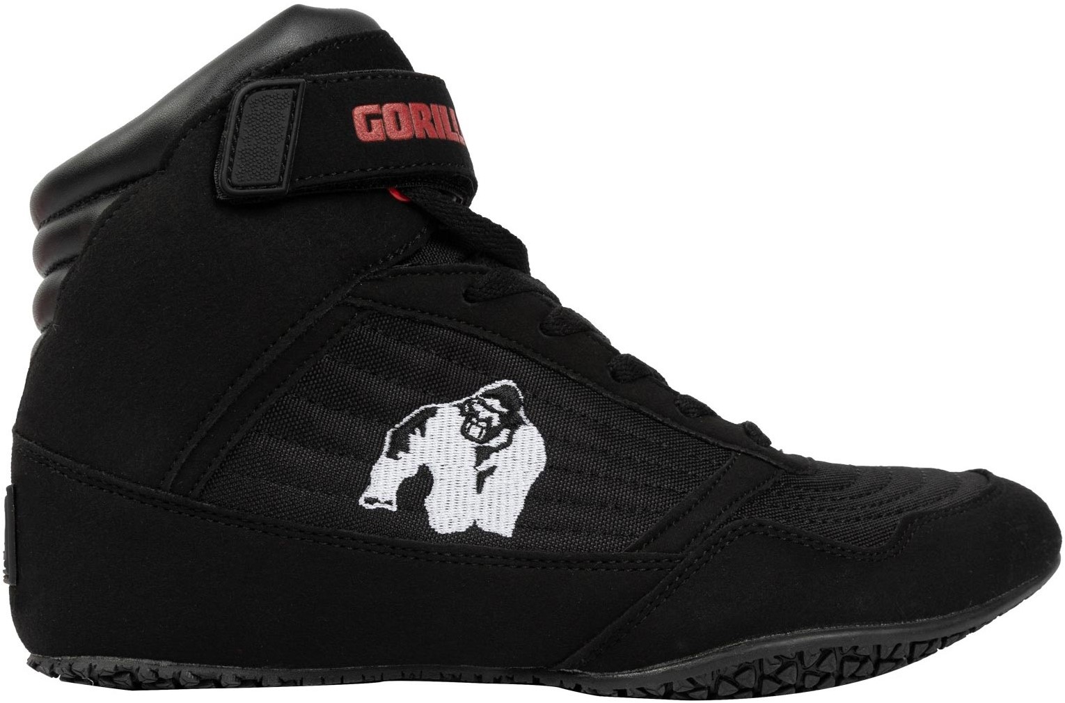 Bodybuilding Shoes Gorilla Wear High Tops Weight Lifting Black or Red –  HomeGymBodybuilding, E-biz Enterprises LLC