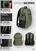 Duncan Backpack info