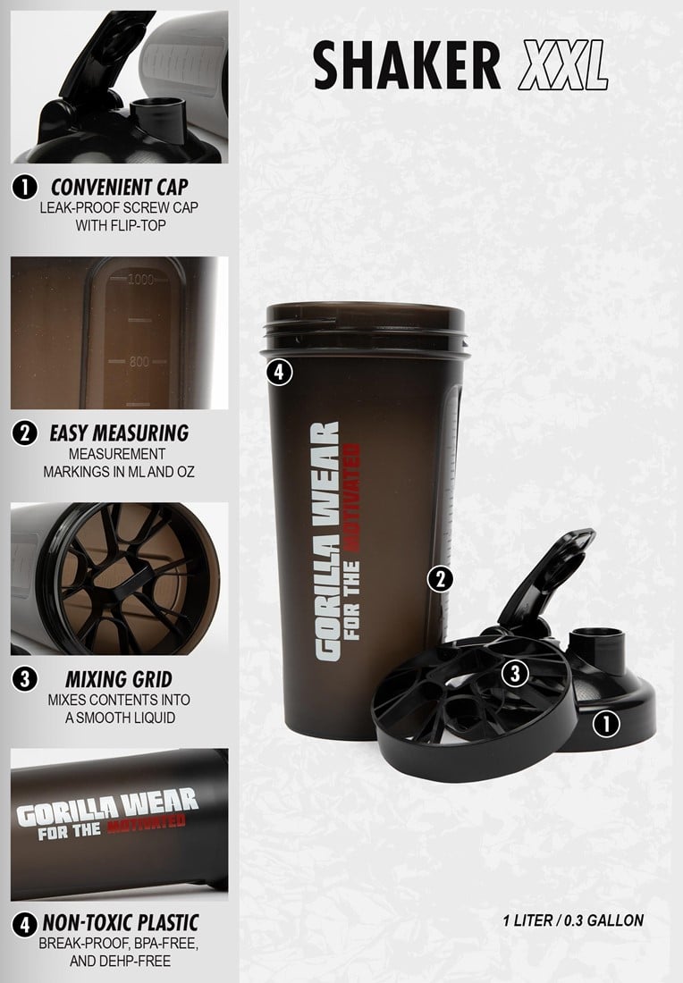 Metal Shaker 740ML - Black Gorilla Wear