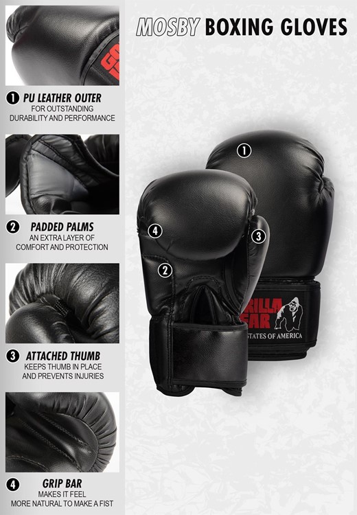 Mosby Boxing Gloves info