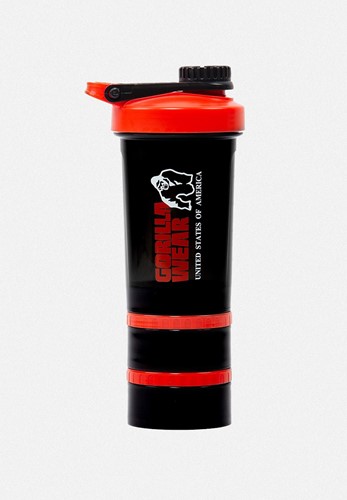 Botella Shaker 2 GO 500ML - Negro/Rojo