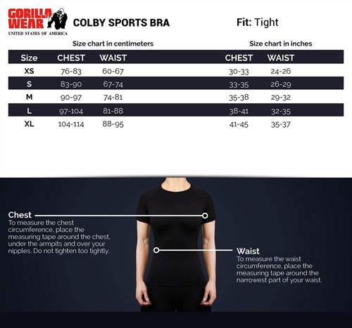 Colby Sports Bra - Black Gorilla Wear