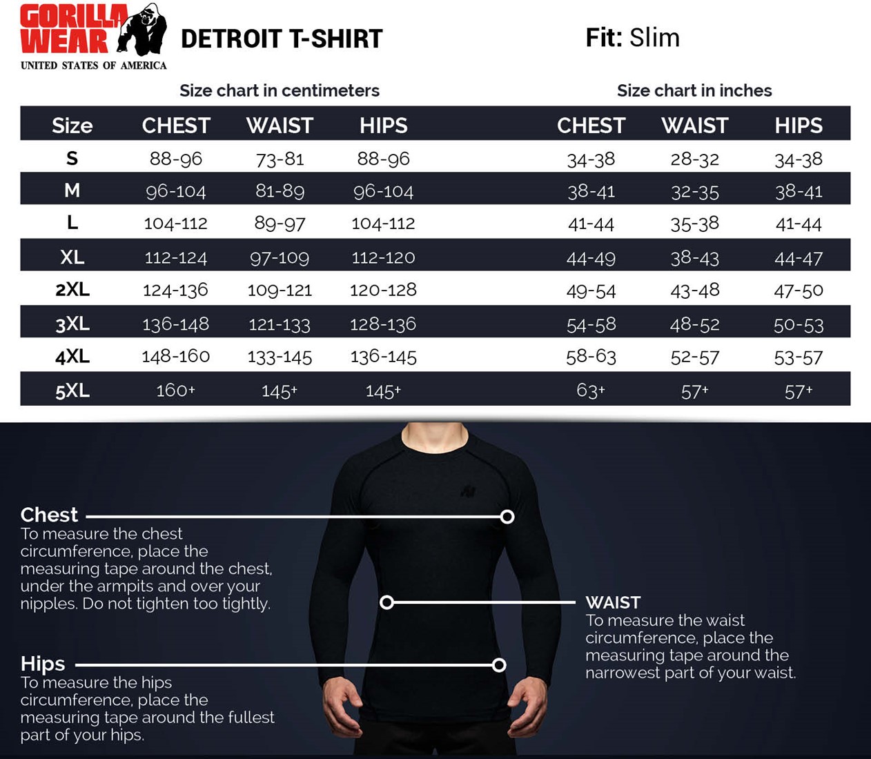 Detroit T-Shirt - Black Gorilla Wear
