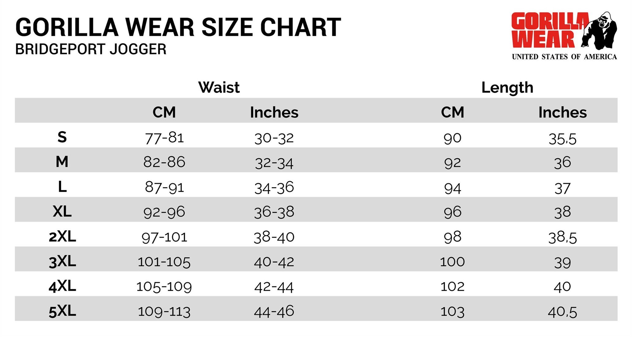 american eagle jogger size chart