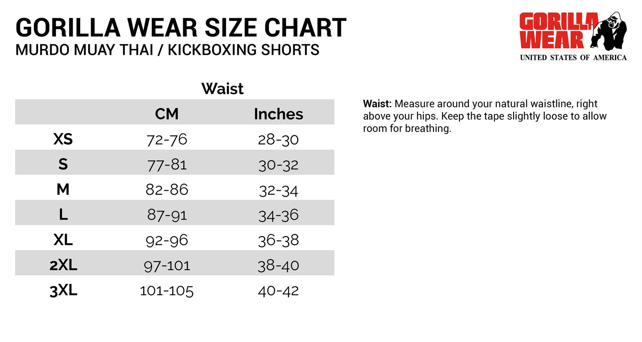 Murdo Muay Thai Kickboxing Shorts Black Gray Gorilla Wear