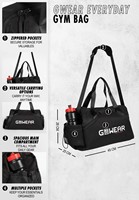 Gwear Everyday Gym Bag Black